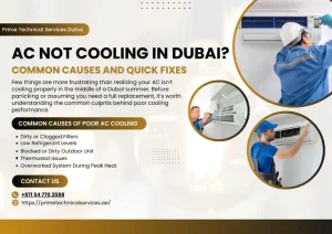AC Not Cooling in Dubai? Common Causes and Quick Fixes