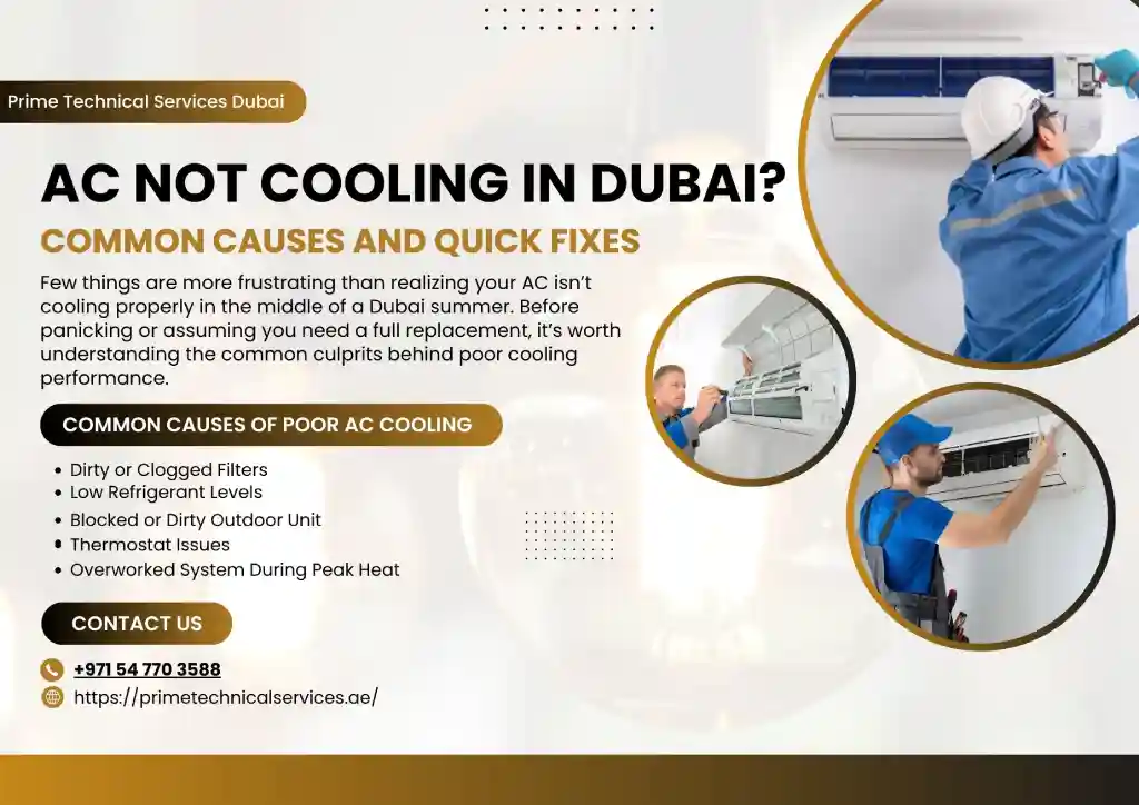 AC Not Cooling in Dubai? Common Causes and Quick Fixes