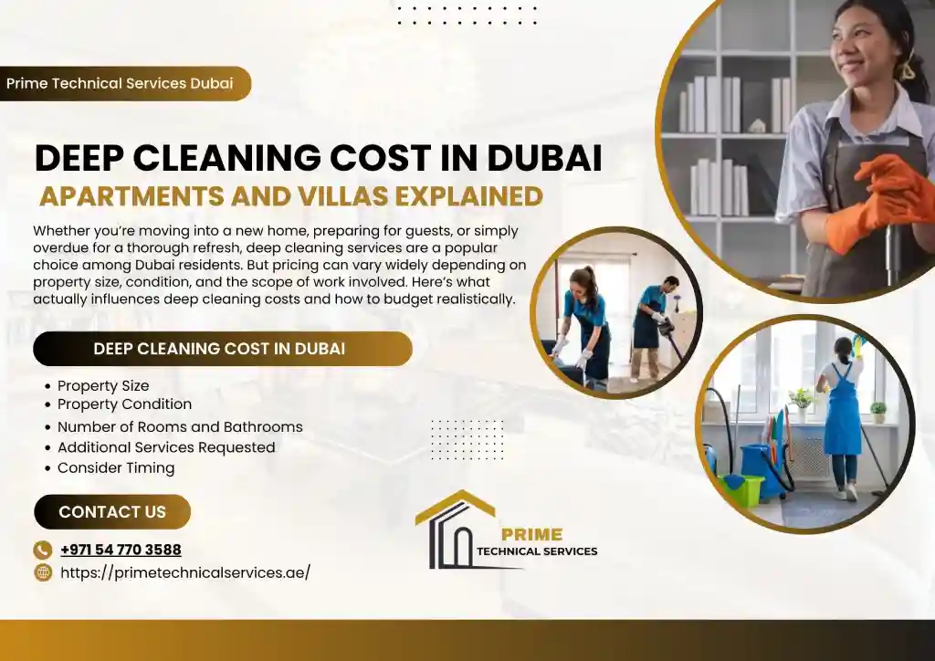 Deep Cleaning Cost in Dubai: Apartments and Villas Explained