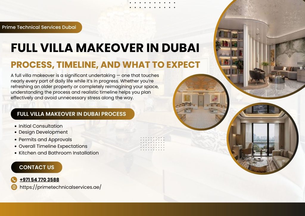 Full Villa Makeover in Dubai: Process, Timeline, and What to Expect